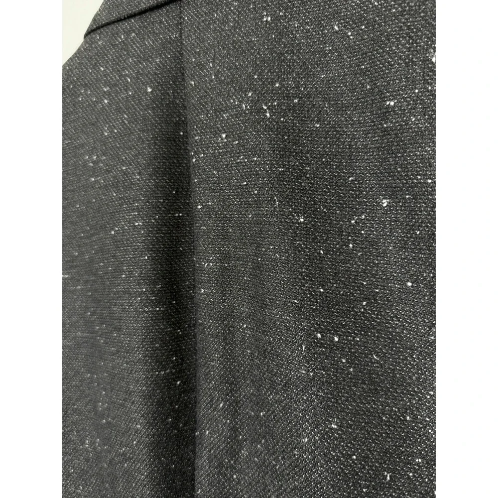 Banana Republic Blazer Men Dark Charcoal Grey Slim Fit Textured Sport Coat 42L